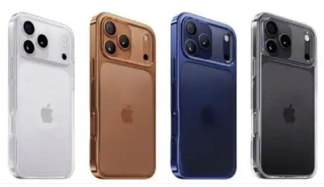 iPhone 17 Pro橙色新配色 iPhone 17 pro配色曝光,共四款颜色:橙色、银色、钛灰和蓝色