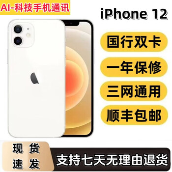 【全新未使用】二手国行Apple iPhone 12/12Promax原装双卡5G手机 【纯原】苹果12国行双卡-白色 128GB【全新未激活】